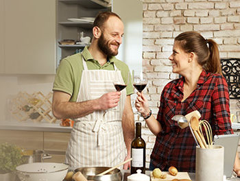 Diner romantique à la maison