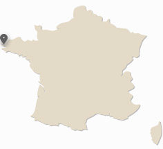 localisation de Brest sur la carte de France