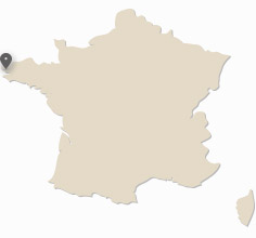 localisation de Brest sur la carte de France