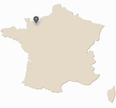 localisation de Caen sur la carte de France