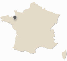 Localisation de Rennes en France