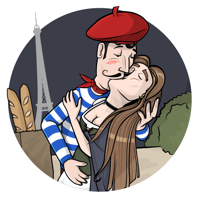 french kiss image